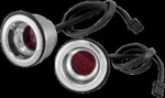 Alloy Art Chrome Shooter Red Led Taillight Pair Harley Road King Classic 98-13. Fixed Price $244.59.