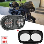 Dot E24 Led Headlight Drl Hi/low Beam For Harley Road Glide 1998-2013 Plug&play. Fixed Price $201.00.