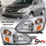 For 2003-2005 Toyota Echo Clear Assembly Headlights Headlamps Chrome Left+right. Fixed Price $279.75.