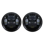 HOGWORKZ-4.65" Blackout Led Headlight For '08-'17 Harley Dyna Fat Bob. Fixed Price $239.98.