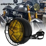 Headlight W/amber Retro Lens & Protective Grille For Triumph Thruxton Rs 1200. Fixed Price $38.40.