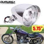5-3/4" Chrome Billet Headlight Visor Bucket Tri-bar Headlamp For Harley Custom. Fixed Price $75.95.