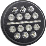 Letric Lighting Buck-shot Mini Led Headlight For Harley-davidson 5.75" Black. Fixed Price $132.59.