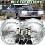4PC For Chevrolet Caprice 1966-1975 5.75" 5-3/4 6000K Led Headlights Hi-lo Beam. Fixed Price $96.98.