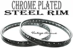 Honda CS90 CL90 CB100 Front + Rear Chrome Wheel Rim 2PCS. Fixed Price $65.00.