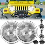 2PCS 7INCH Round Led Headlights Hi/lo Beams For 97-18 Jeep Jk Wrangler W/H4 Bulb. Fixed Price $35.59.