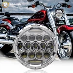 7"INCH Round Led Headlight Drl For Harley Davidson Heritage Softail Classic Flst. Fixed Price $33.99.