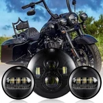 Black 7" Led HEADLIGHT+4.5" Passing Lamps For Harley Electra Glide Ultra Classic. Fixed Price $60.99.