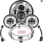 Wisamic Motorcycle Led Headlight 7 Inch, 4.5 Passing Lamps Fog Lights And. Fixed Price $200.95.