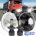 New 7" Inch Round Led Headlight Hi/lo Beam Fit Mack Granite 2001-2007 CV713 Dump. Fixed Price $48.87.