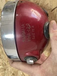 Yamaha RD125 Oem YHA-129 Headlight Assembly. Fixed Price $95.00.