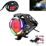 Super Bright 125W Led Fog Auxiliary Motorcycle Headlight With Demon. Fixed Price $25.50.