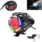 Super Bright 125W Led Fog Auxiliary Motorcycle Headlight With Demon. Fixed Price $25.99.