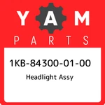 1KB-84300-01-00 Yamaha Headlight Assy 1KB843000100, New Genuine Oem Part. Fixed Price $1277.55.