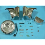 V-twin Manufacturing Chrome Headlight Cowl Kit 33-0279. Fixed Price $570.49.