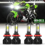 4X Fits Kawasaki ZX1000 Ninja ZX10R 2006-2010 H9 & H11 Led Headlight Combo Bulbs. Fixed Price $28.99.