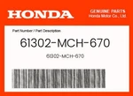 Honda Genuine 61302-MCH-670. Fixed Price $50.91.