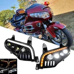 Pair Led Headlight Daytime Running For Honda Goldwing GL1800 F6B 2001-2017. Fixed Price $498.99.