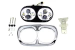 Chrome Dual Led Headlamp Unit For Harley-davidson. Fixed Price $596.99.