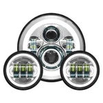 Hogworkz Chrome 7" Led Headlight 4.5" Passing Lamps Kit HW167004-HW195205. Fixed Price $499.98.