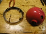 Yamaha Headlight Bucket Case Assembly YHA-134 Sae N4 Sunshine Red Pink QT50 LB50. Fixed Price $29.00.