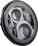 Custom Dynamics Proglow* 7" Headlamp With Adapter Fits Chrome PG-7-14-C. Fixed Price $249.95.