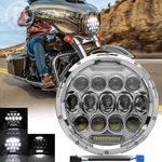 Chrome For Harley Round 7INCH Led Motorcycle Headlight Hi/low&drl Headlamp Us. Fixed Price $31.93.