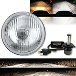 5-3/4" Motorcycle Stock Glass Metal H4 Headlight 4000LM Led Headlamp Each. Fixed Price $47.45.