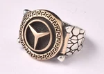 925 Sterling Solid Silver Custom Made Logo Bikers Gothic Ring RS-1630. Fixed Price $134.74.
