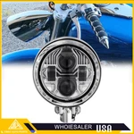 For Harley Softail Dyna Ultima 4.5" Led Chrome Tri Bar Bullet Headlight Headlamp. Fixed Price $75.95.