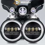 Pair 4.5" Inch Led Spot Passing Lamp Halo Fog Lights For Harley Motorcycle 1/2. Fixed Price $35.96.
