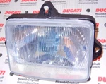 1986-ON Alazzurra 650 Ducati 888 900SS Headlight Assembly 52040011A = F100454001. Fixed Price $199.00.