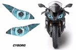 Headlight Eye Graphics Decals Stickers For Kawasaki Ninja 636 13-16 Cyborg U. Fixed Price $22.95.