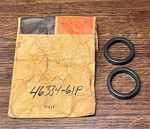 Harley Aermacchi Sprint Rubber Fork Cover Ring Set (2 Pieces) 46334-61P. Fixed Price $19.99.