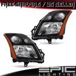 Fits 2007-2009 Nissan Sentra Se-r 2.5L Black Bezel Headlights Left Right Pair. Fixed Price $188.47.