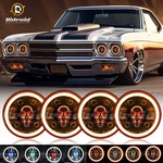 4PCS Rgb 5-3/4" Round Led Headlights Halo Hi-lo Drl Ford Ltd Galaxie 500. Fixed Price $130.99.