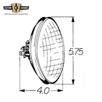 12V Chrome 5-3/4" Headlight Headlamp Fit For Harley Replace 67698-81A. Fixed Price $14.99.