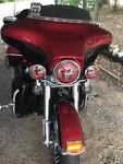 Red Led Fog Lights For Harley Davidson - Daymaker Spot Passing Auxiliary Lamps. Fixed Price $199.99.