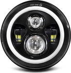 Matcc 7 Inch Motorcycle Led Headlight Round 1PC Halo High Low Beam. Fixed Price $39.99.