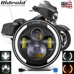 7" Inch Motorcycle Led Headlight Halo Drl For Harley Davidson Touring Sportster. Fixed Price $31.99.