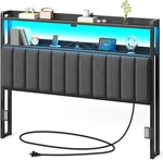 Headboard For Queen Size Bed With Storage, 60,000 Diy Color Of Led Light,. Fixed Price $162.46.