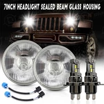 7" Inch Led Headlights Round For Jeep Wrangler Jk Lj Tj Cj Sahara Sport Rubicon. Fixed Price $80.99.