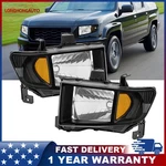 Pair Black Housing Amber Headlights Assy For 2006-2014 Honda Ridgeline HO2502128. Fixed Price $84.90.