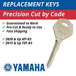 Yamaha Motorcycle Replacement Key For YZFR3 MT03 Only 2751-3000. Fixed Price $11.99.