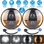 Pair 7" Round Led Headlights Car Headlamp Fit For Honda Yamaha Motorcycle Jeep. Fixed Price $36.39.
