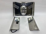 2007 Harley-davidson Flstc Softail Fork Cover Headlight Tins 67814-86. Fixed Price $65.55.