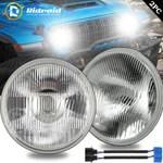 Pair Chrome 7 Inch Led Glass Headlights Round, Original Classic Look Conversion. Fixed Price $29.98.