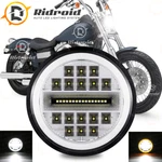 For Harley Sportster Xl 883 1200 Dyna 5-3/4" 5.75" Round Led Headlight H4 Halo. Fixed Price $30.98.