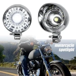 Chrome Motorcycle Led Headlight Fog Lamp For Harley Chopper Custom Universal. Fixed Price $37.99.