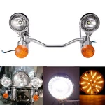 Spot Fog Passing Light Lamp Turn Signal Bracket Bar For Harley Road King 94-13. Fixed Price $145.99.